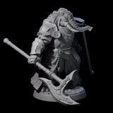 Stoic Loxodon Guard D Miniature for Dungeons and Dragons, Pathfinder or other TTRPGs