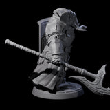 Stoic Loxodon Guard D Miniature for Dungeons and Dragons, Pathfinder or other TTRPGs