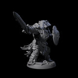 Stoic Loxodon Guard E Miniature for Dungeons and Dragons, Pathfinder or other TTRPGs