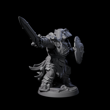 Stoic Loxodon Guard E Miniature for Dungeons and Dragons, Pathfinder or other TTRPGs