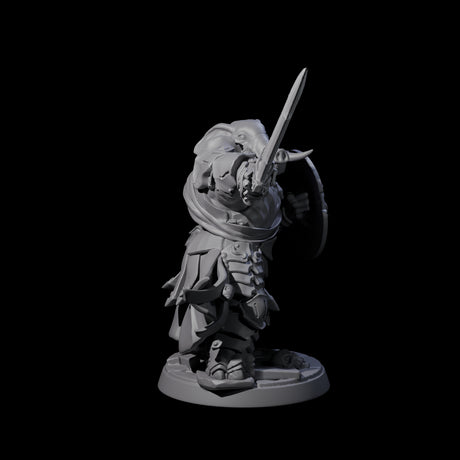 Stoic Loxodon Guard E Miniature for Dungeons and Dragons, Pathfinder or other TTRPGs