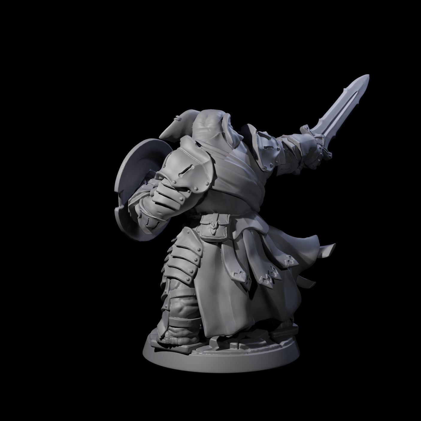Stoic Loxodon Guard E Miniature for Dungeons and Dragons, Pathfinder or other TTRPGs