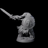 Stoic Loxodon Guard E Miniature for Dungeons and Dragons, Pathfinder or other TTRPGs