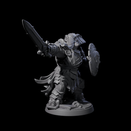 Stoic Loxodon Guard E Miniature for Dungeons and Dragons, Pathfinder or other TTRPGs