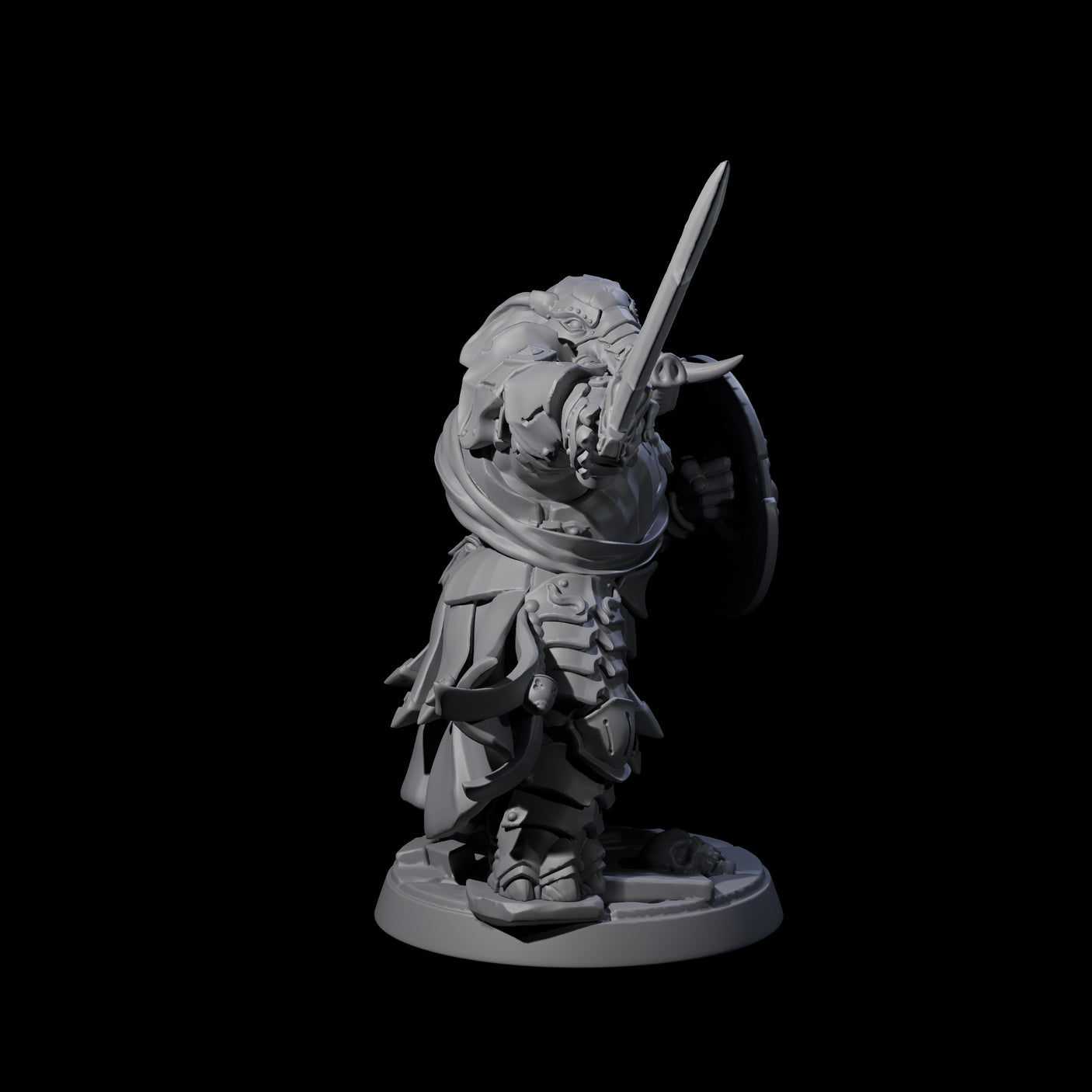 Stoic Loxodon Guard E Miniature for Dungeons and Dragons, Pathfinder or other TTRPGs