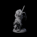 Stoic Loxodon Guard E Miniature for Dungeons and Dragons, Pathfinder or other TTRPGs