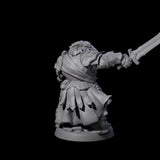 Stoic Loxodon Guard E Miniature for Dungeons and Dragons, Pathfinder or other TTRPGs