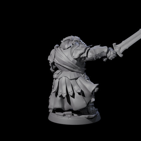 Stoic Loxodon Guard E Miniature for Dungeons and Dragons, Pathfinder or other TTRPGs
