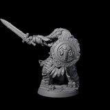 Stoic Loxodon Guard E Miniature for Dungeons and Dragons, Pathfinder or other TTRPGs