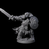 Stoic Loxodon Guard E Miniature for Dungeons and Dragons, Pathfinder or other TTRPGs