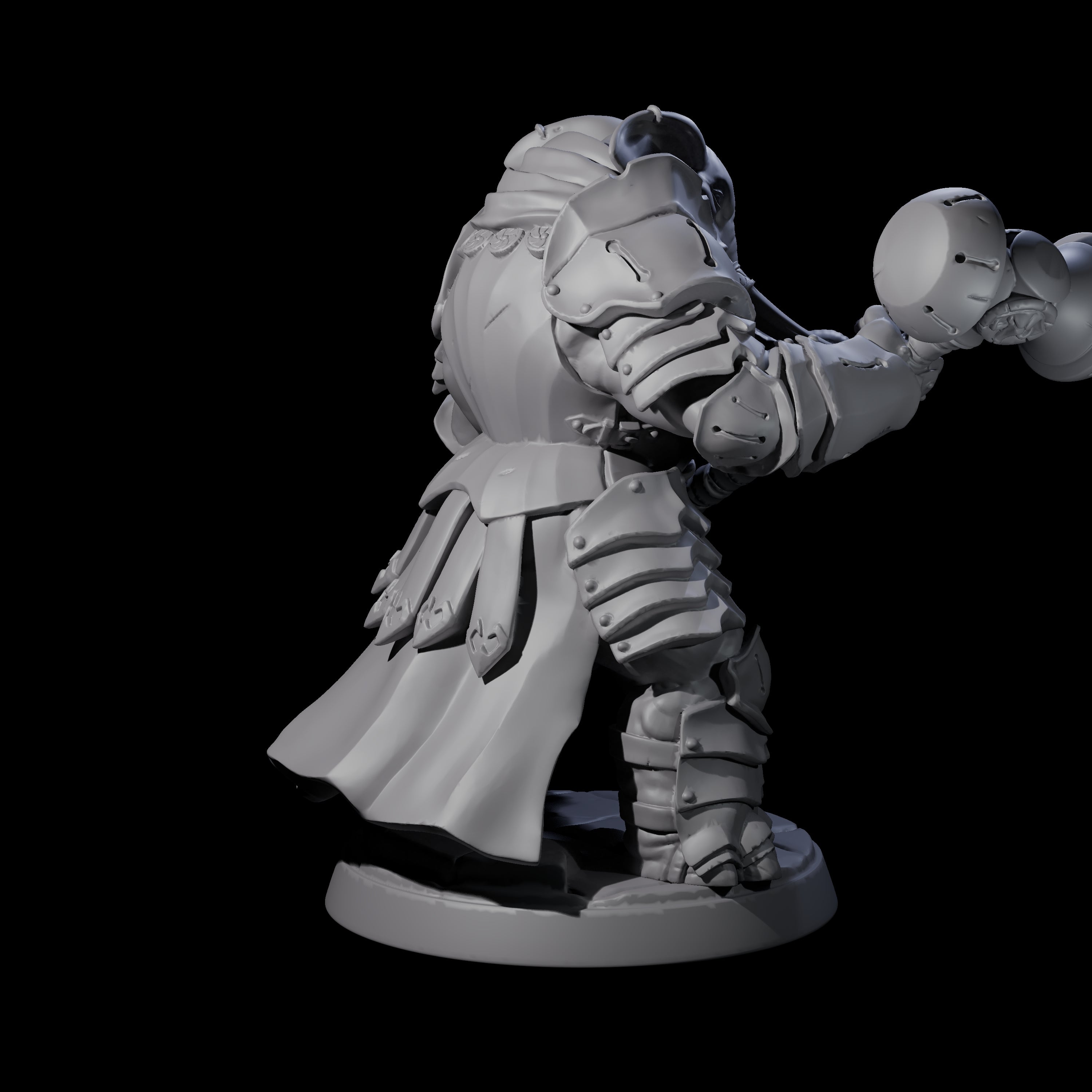 Stoic Loxodon Guard F Miniature for Dungeons and Dragons, Pathfinder or other TTRPGs