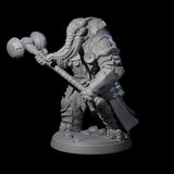 Stoic Loxodon Guard F Miniature for Dungeons and Dragons, Pathfinder or other TTRPGs