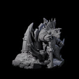Stoic Saurian King Miniature for Dungeons and Dragons, Pathfinder or other TTRPGs