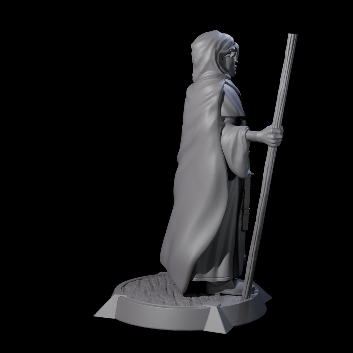 Stoic Wise Man Miniature for Dungeons and Dragons, Pathfinder or other TTRPGs
