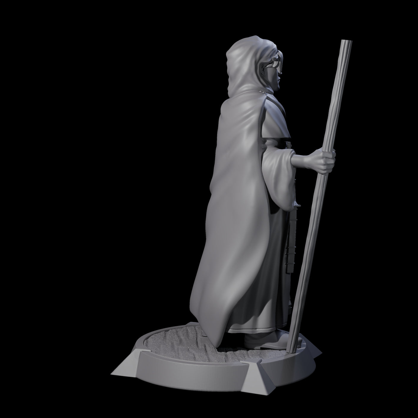 Stoic Wise Man Miniature for Dungeons and Dragons, Pathfinder or other TTRPGs
