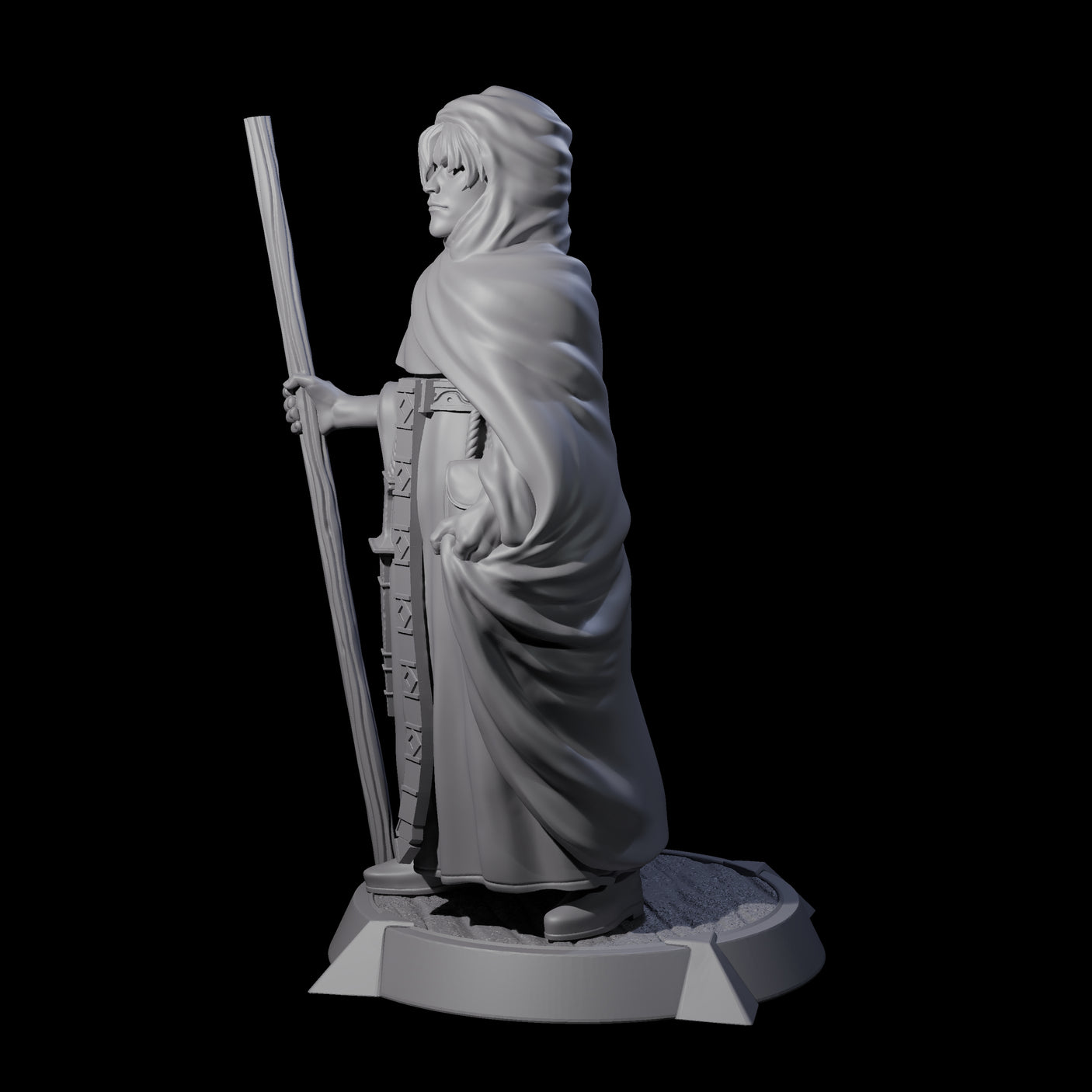 Stoic Wise Man Miniature for Dungeons and Dragons, Pathfinder or other TTRPGs