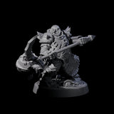 Stomping Dwarf Hammer Fighter Miniature for Dungeons and Dragons, Pathfinder or other TTRPGs