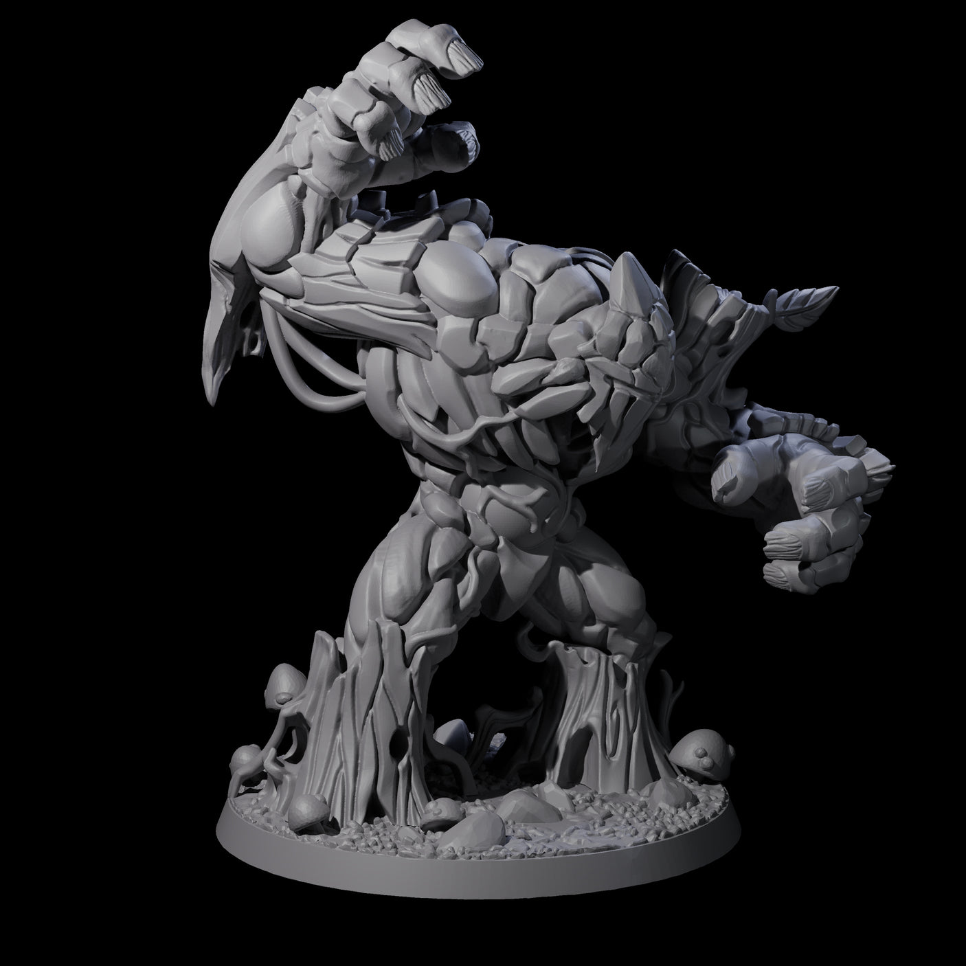 Stomping Thick Treant Miniature for Dungeons and Dragons, Pathfinder or other TTRPGs