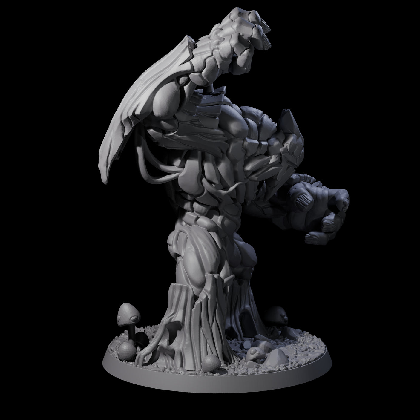 Stomping Thick Treant Miniature for Dungeons and Dragons, Pathfinder or other TTRPGs