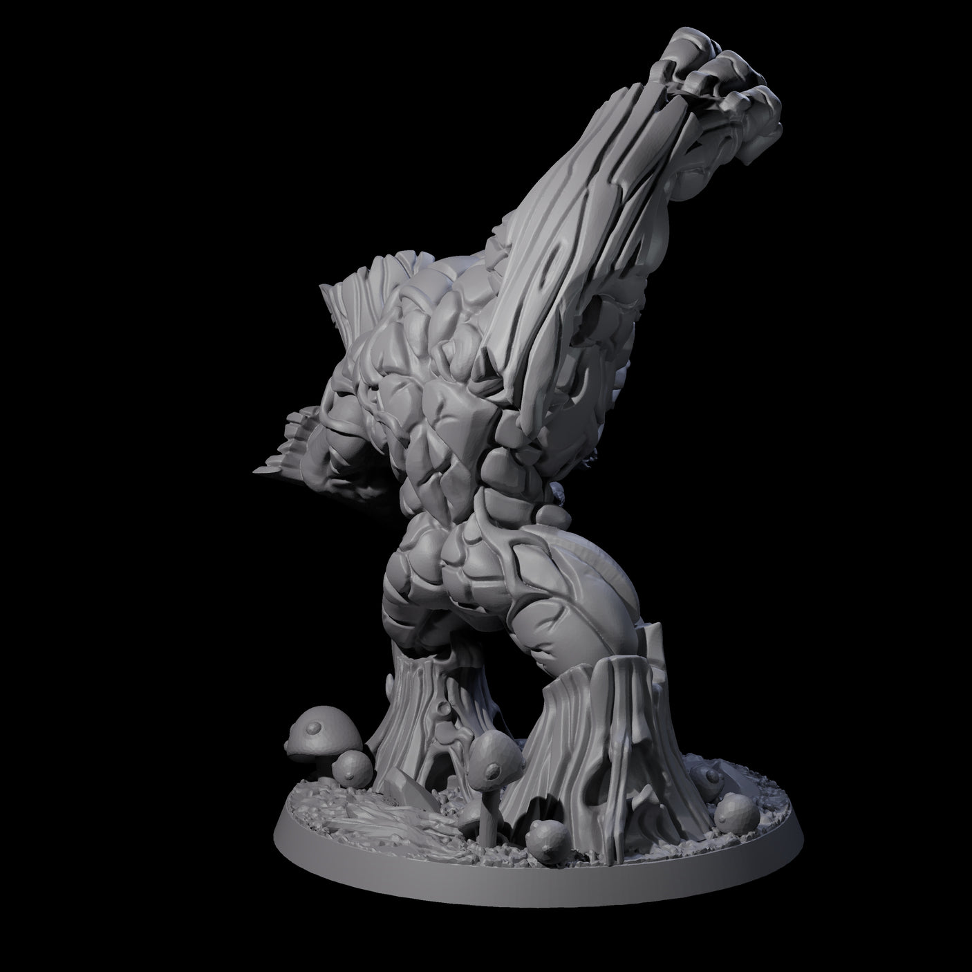 Stomping Thick Treant Miniature for Dungeons and Dragons, Pathfinder or other TTRPGs