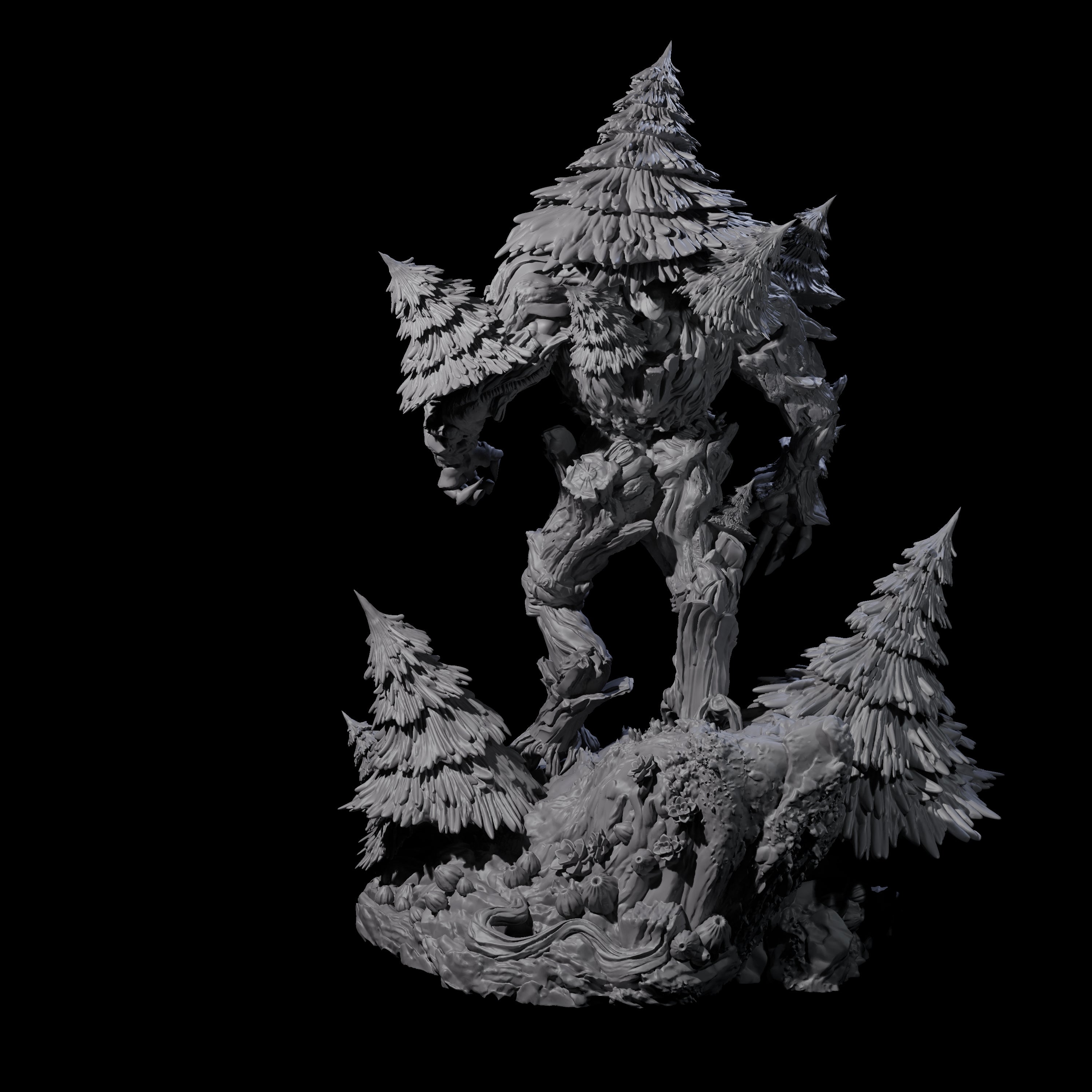 Stomping Treant Miniature for Dungeons and Dragons, Pathfinder or other TTRPGs