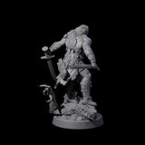 Stomping Werewolf Hunter Miniature for Dungeons and Dragons, Pathfinder or other TTRPGs