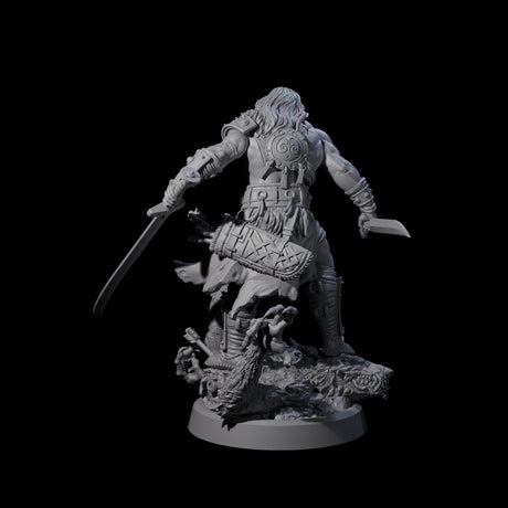 Stomping Werewolf Hunter Miniature for Dungeons and Dragons, Pathfinder or other TTRPGs