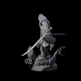 Stomping Werewolf Hunter Miniature for Dungeons and Dragons, Pathfinder or other TTRPGs