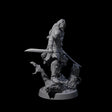 Stomping Werewolf Hunter Miniature for Dungeons and Dragons, Pathfinder or other TTRPGs