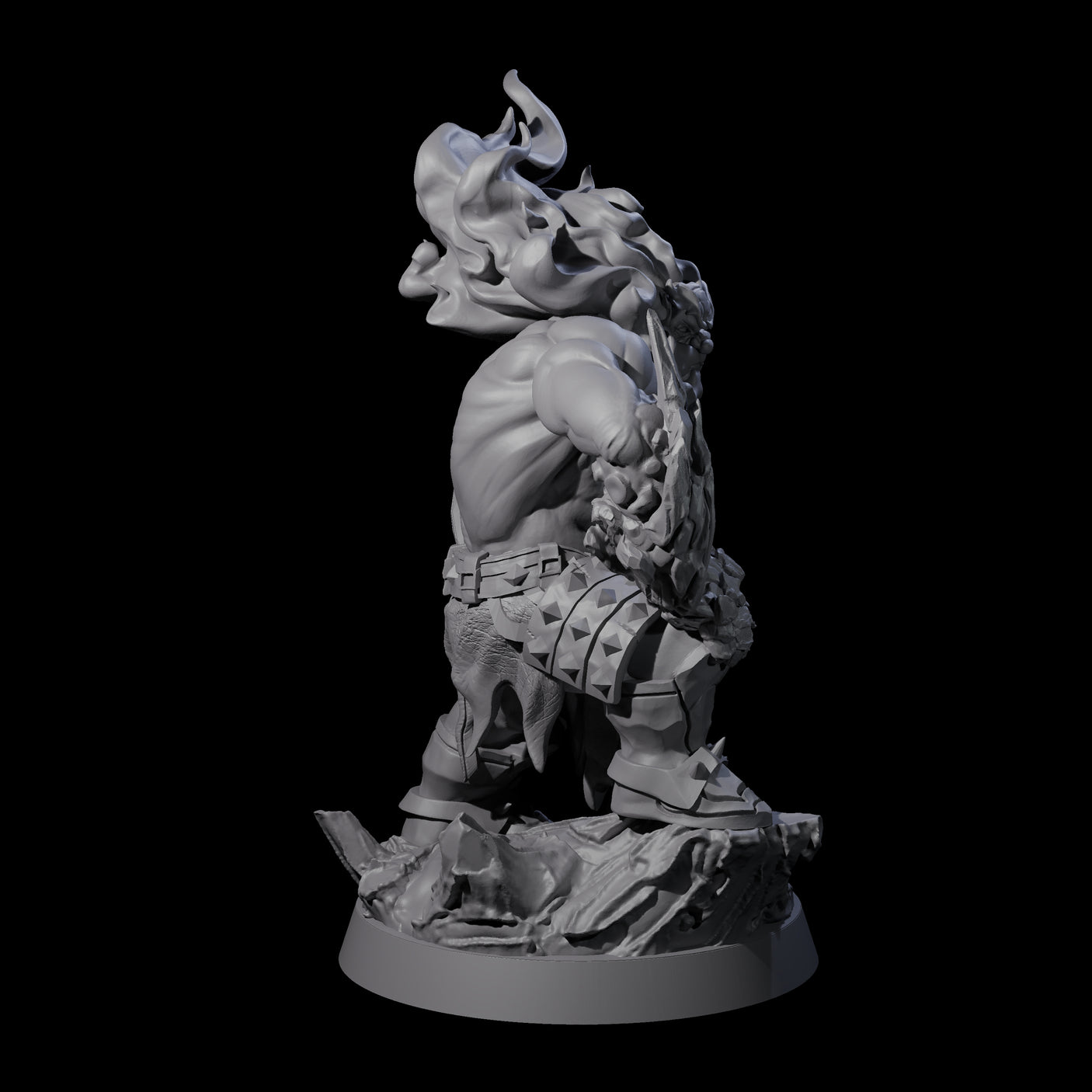 Stone Gauntleted Dwarf Runelord Miniature for Dungeons and Dragons, Pathfinder or other TTRPGs
