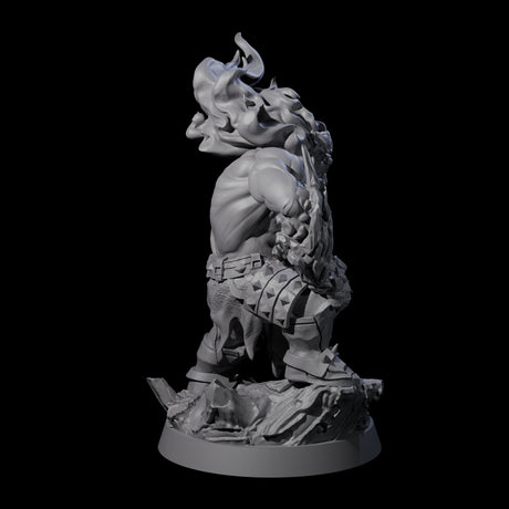 Stone Gauntleted Dwarf Runelord Miniature for Dungeons and Dragons, Pathfinder or other TTRPGs