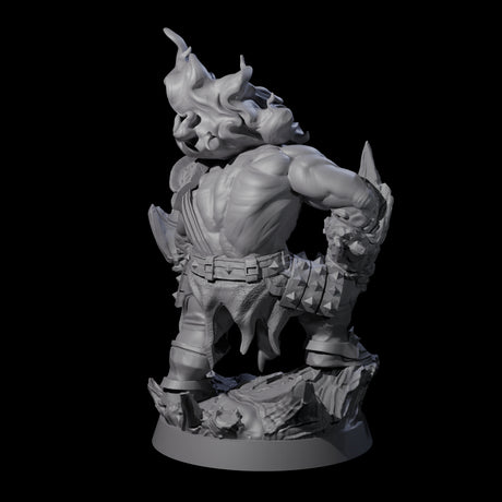 Stone Gauntleted Dwarf Runelord Miniature for Dungeons and Dragons, Pathfinder or other TTRPGs