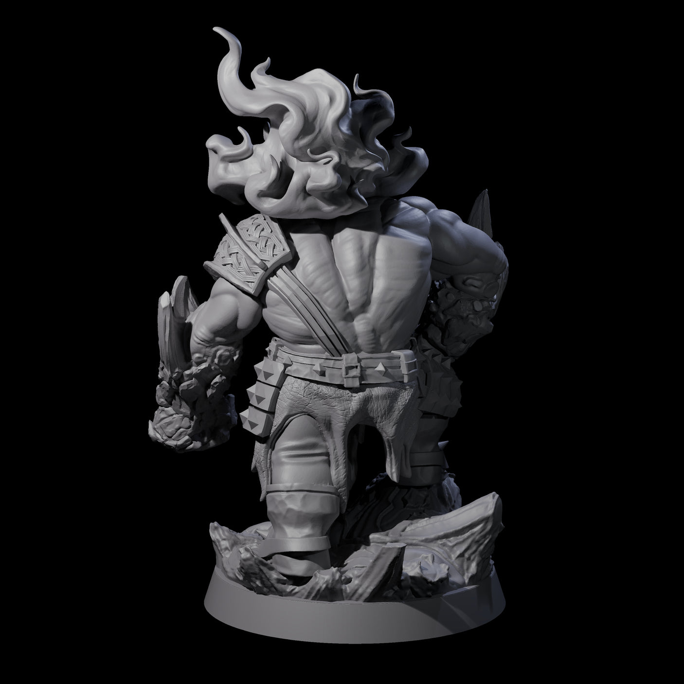 Stone Gauntleted Dwarf Runelord Miniature for Dungeons and Dragons, Pathfinder or other TTRPGs