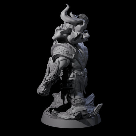 Stone Gauntleted Dwarf Runelord Miniature for Dungeons and Dragons, Pathfinder or other TTRPGs