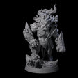 Stone Gauntleted Dwarf Runelord Miniature for Dungeons and Dragons, Pathfinder or other TTRPGs