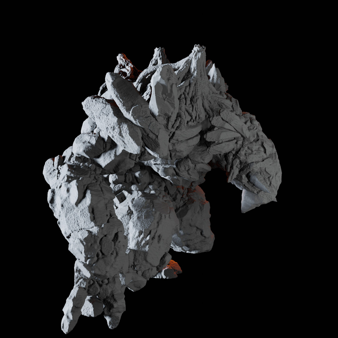 Stone Troll Miniature for Dungeons and Dragons, Pathfinder or other TTRPGs