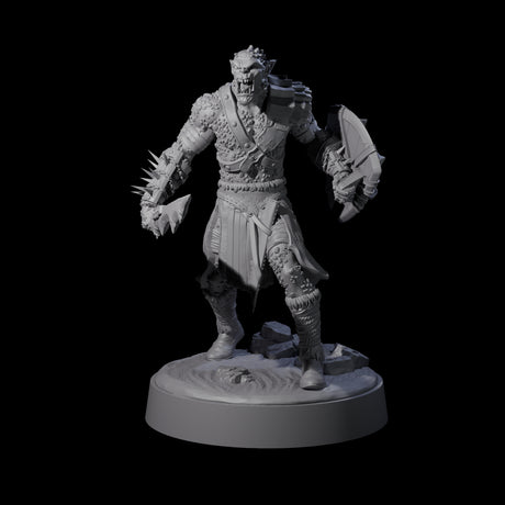 Stoneflesh Orc A Miniature for Dungeons and Dragons, Pathfinder or other TTRPGs