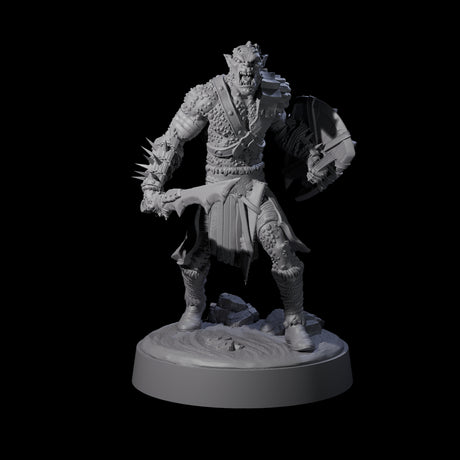 Stoneflesh Orc A Miniature for Dungeons and Dragons, Pathfinder or other TTRPGs