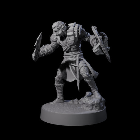 Stoneflesh Orc B Miniature for Dungeons and Dragons, Pathfinder or other TTRPGs