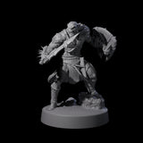 Stoneflesh Orc B Miniature for Dungeons and Dragons, Pathfinder or other TTRPGs