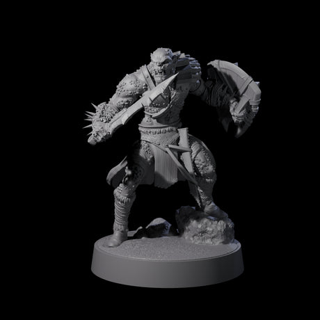 Stoneflesh Orc B Miniature for Dungeons and Dragons, Pathfinder or other TTRPGs