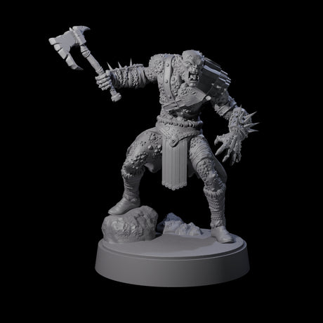 Stoneflesh Orc C Miniature for Dungeons and Dragons, Pathfinder or other TTRPGs
