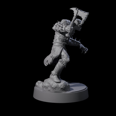 Stoneflesh Orc C Miniature for Dungeons and Dragons, Pathfinder or other TTRPGs