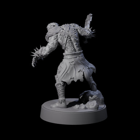 Stoneflesh Orc C Miniature for Dungeons and Dragons, Pathfinder or other TTRPGs