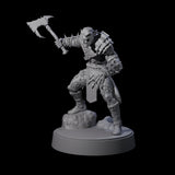 Stoneflesh Orc C Miniature for Dungeons and Dragons, Pathfinder or other TTRPGs