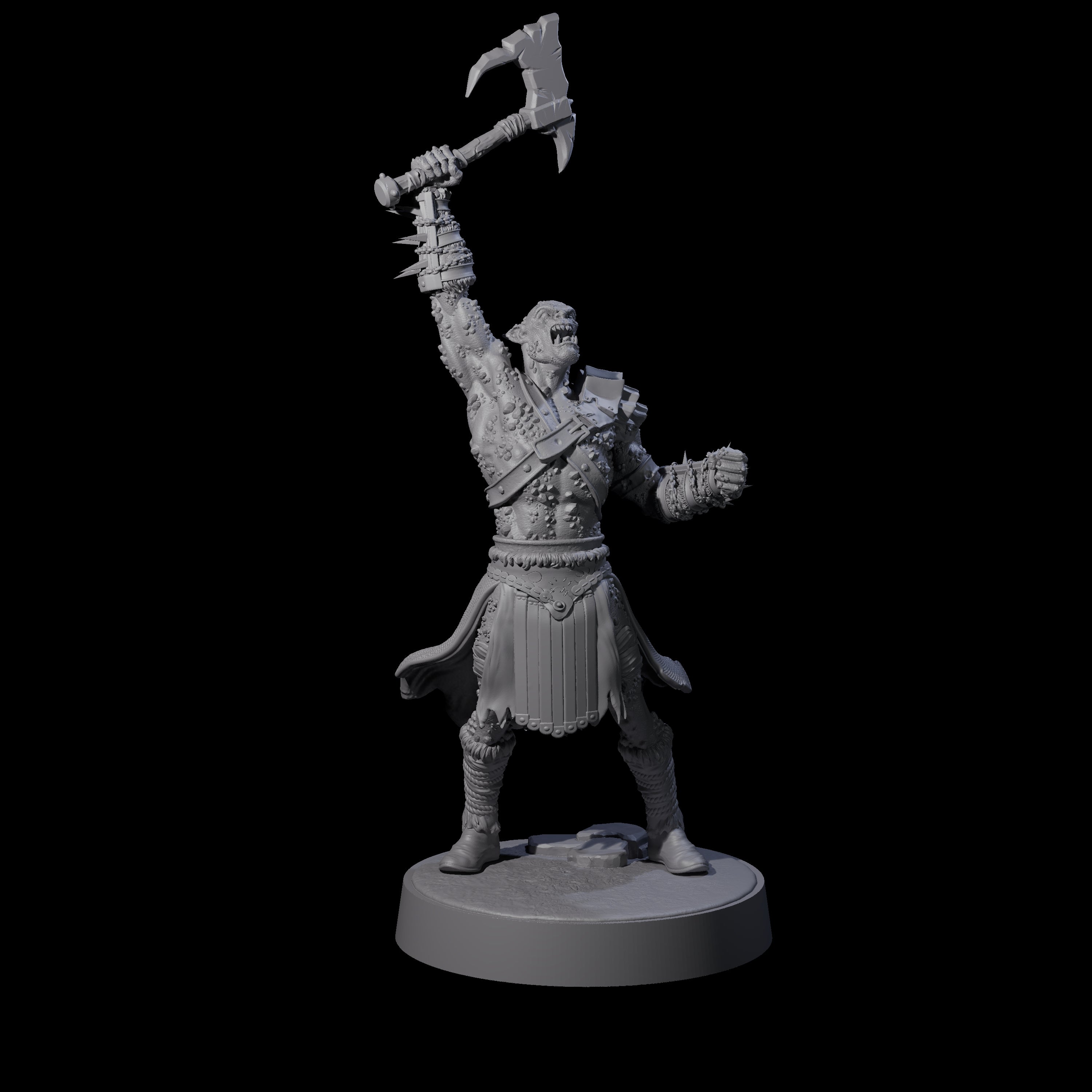 Stoneflesh Orc D Miniature for Dungeons and Dragons, Pathfinder or other TTRPGs