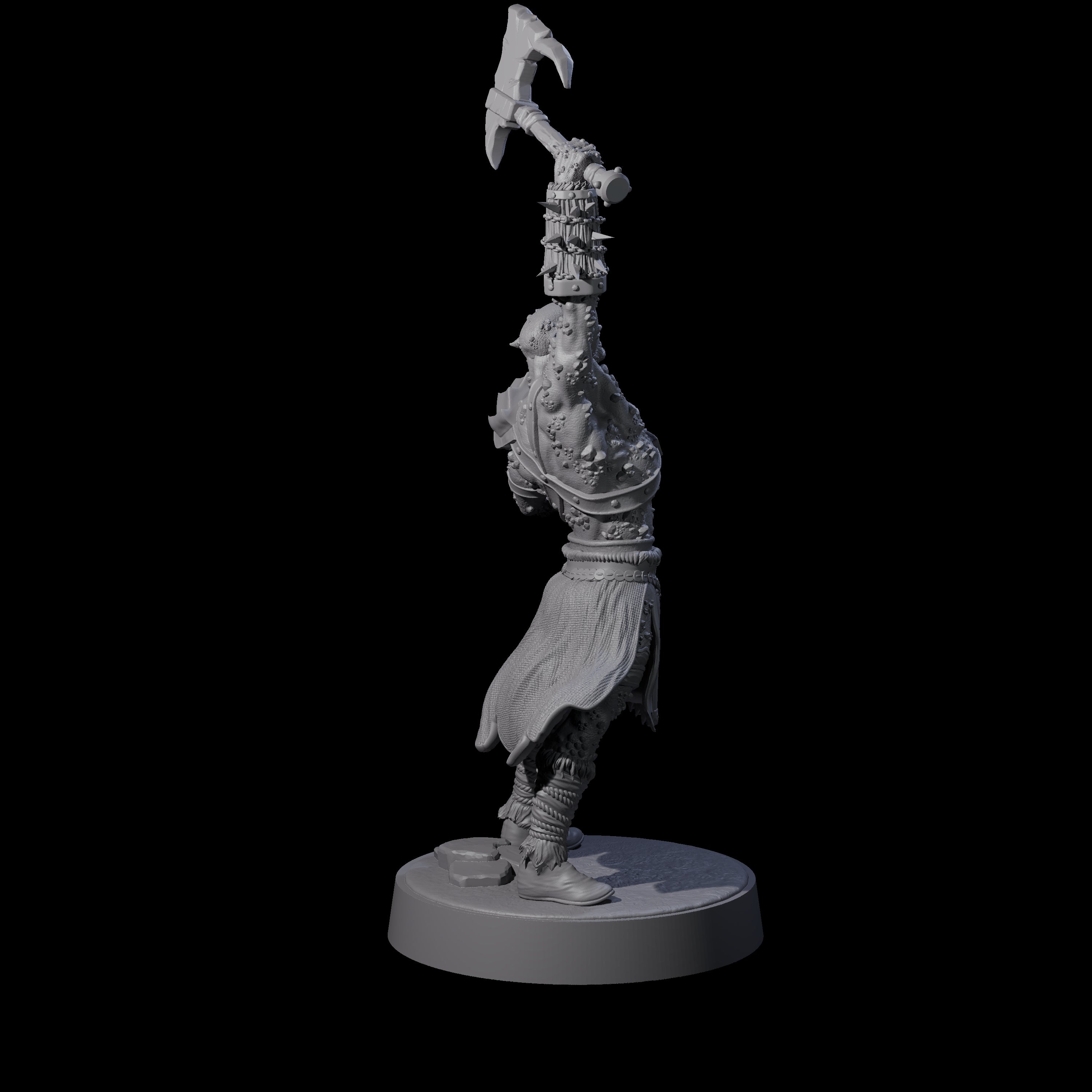Stoneflesh Orc D Miniature for Dungeons and Dragons, Pathfinder or other TTRPGs