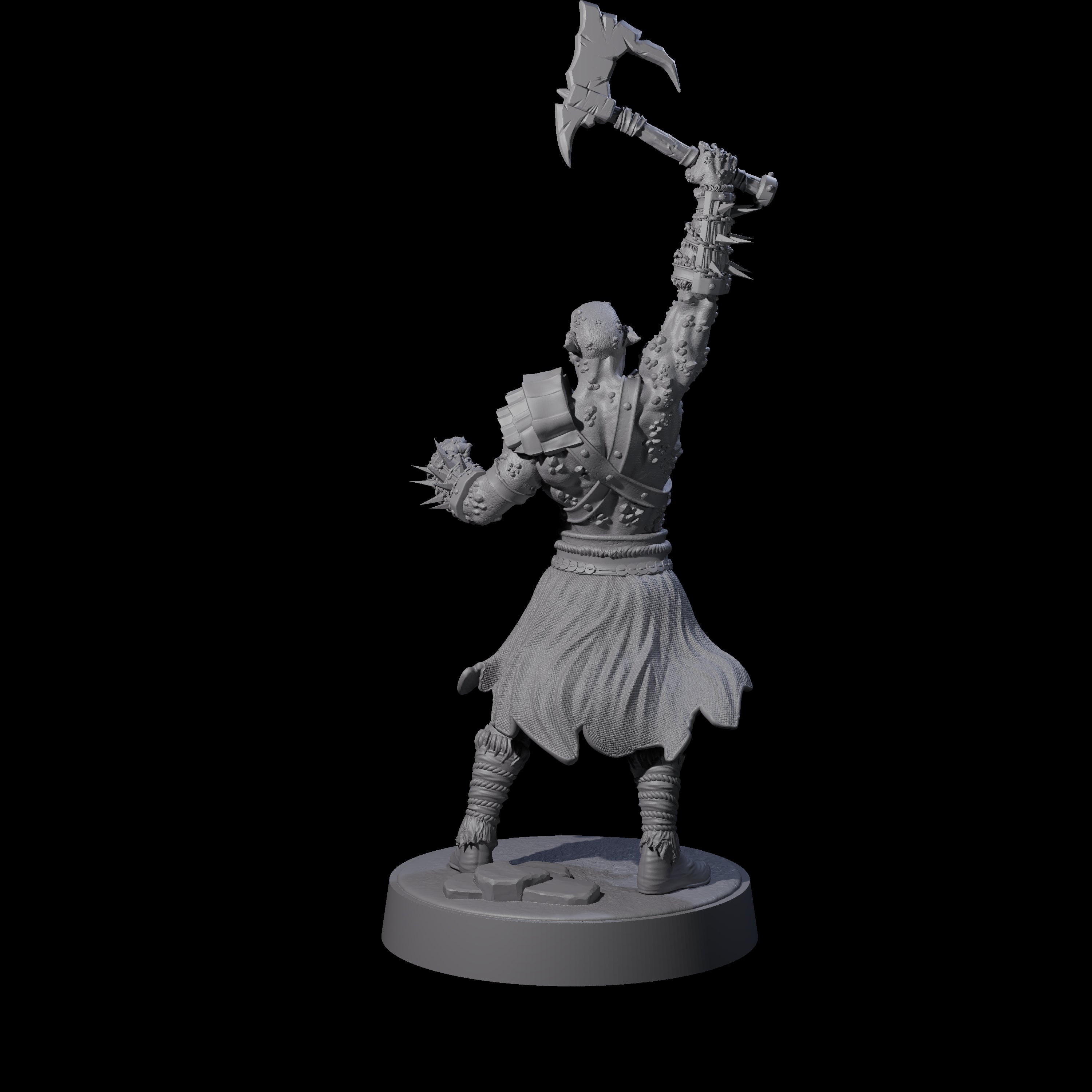 Stoneflesh Orc D Miniature for Dungeons and Dragons, Pathfinder or other TTRPGs