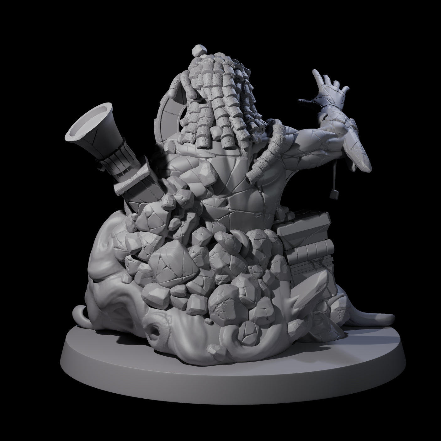 Stony Animated Statue A Miniature for Dungeons and Dragons, Pathfinder or other TTRPGs