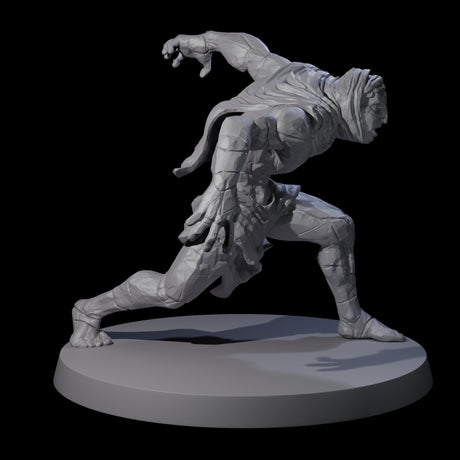 Stony Animated Statue B Miniature for Dungeons and Dragons, Pathfinder or other TTRPGs
